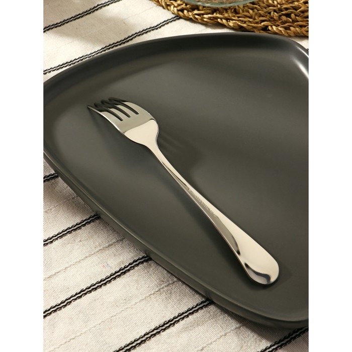 Вилка столовая из нержавеющей стали &laquo;Батиста&raquo;, h=20,5 см, цвет серебряный