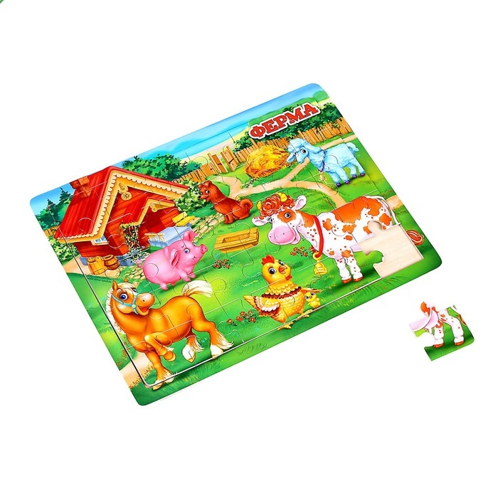 Пазл большой &laquo;Ферма&raquo;, 30 элементов