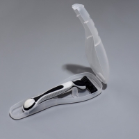 Органайзер для бритвы, с крышкой, 16,6 &times; 5,2 &times; 3 см, цвет прозрачный