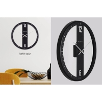 Часы настенные интерьерные, из металла Лофт, d-32 см, бесшумные, чёрные Часы настенные интерьерные, из металла Лофт, d-32 см, бесшумные, чёрные