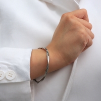 Набор 4 предмета: 3 пары серьги, 1 браслет &laquo;Сердце&raquo; контроль, цвет белый в серебре