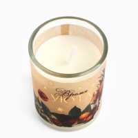 Новогодняя свеча с калькой &laquo;Новый год: Время уюта&raquo;, аромат лесной орех,5х6х5 см