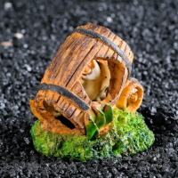 Грот "Дырявые бочонки", 9 х 8 х 8 см Грот "Дырявые бочонки", 9 х 8 х 8 см