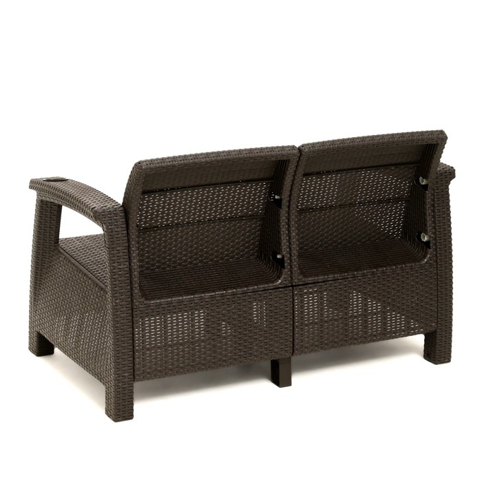 Набор садовой мебели: диван двухместный, два кресла, стол, мокко Набор садовой мебели: диван двухместный, два кресла, стол, мокко