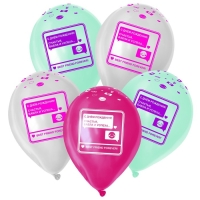 Воздушный шар латексный 12" «С Днём Рождения. СМС», пастель, 15 шт., МИКС Воздушный шар латексный 12" «С Днём Рождения. СМС», пастель, 15 шт., МИКС