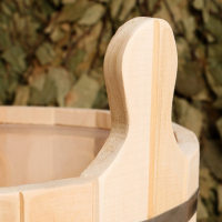 Шайка-таз из липы, 10 л, круглая, пластиковая вставка, "Добропаровъ" Шайка-таз из липы, 10 л, круглая, пластиковая вставка, "Добропаровъ"