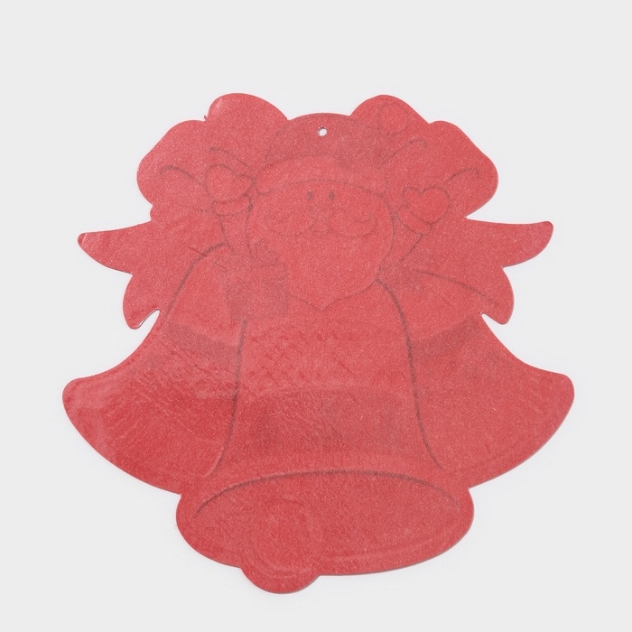 Декоративная наклейка Декоративная наклейка "Дед мороз и колокольчики" 21,5х22 см