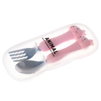 Набор детских столовых приборов в футляре &laquo;Зайчата&raquo;, вилка, ложка