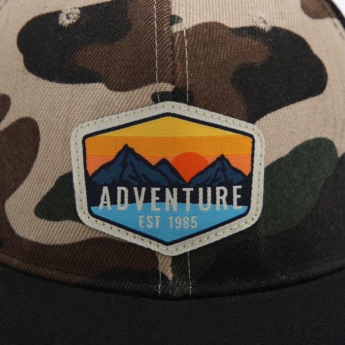 Кепка мужская с прямым козырьком Adventure, сетка, р-р 56 Кепка мужская с прямым козырьком Adventure, сетка, р-р 56