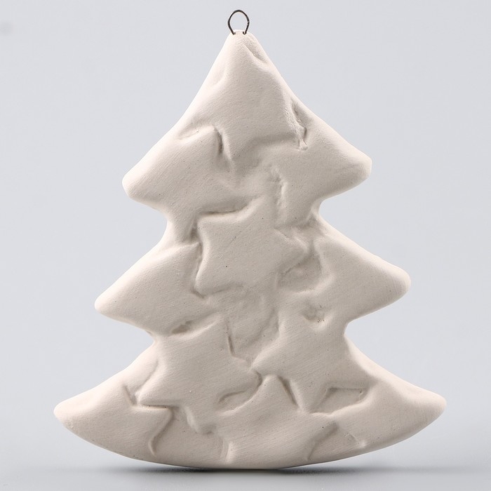 Новый год! Ёлочное украшение под раскраску &laquo;Елочка со звездами&raquo;, с подвесом