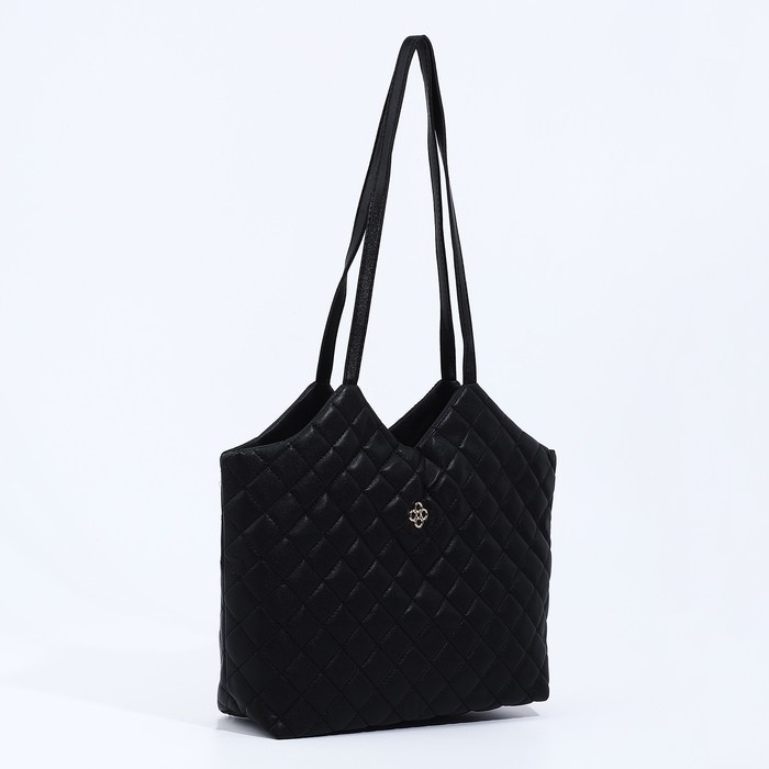 Сумка женская тоут на магните, цвет чёрный Сумка женская тоут на магните, цвет чёрный