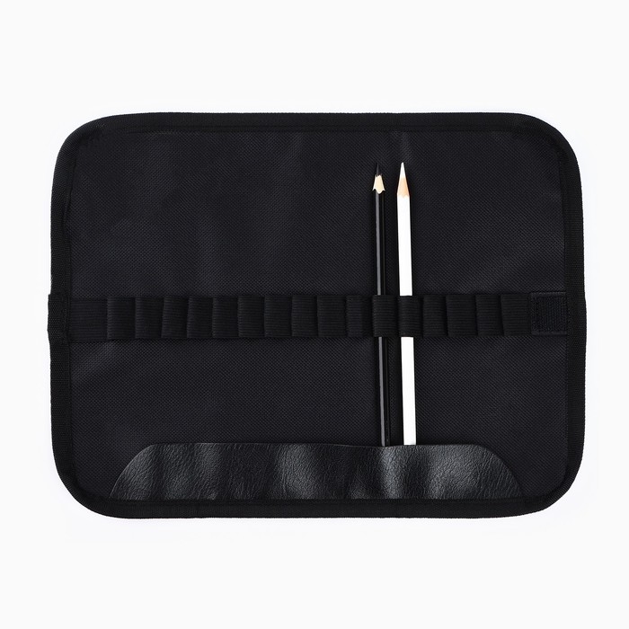 Пенал для кистей и карандашей текстиль, 16 предметов &laquo;Космос&raquo;