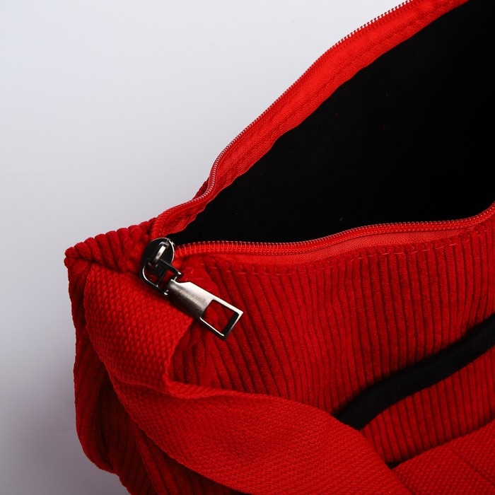 Сумка молодёжная на молнии, цвет красный Сумка молодёжная на молнии, цвет красный