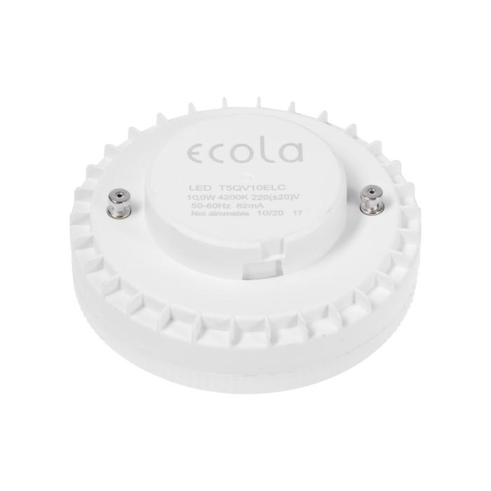 Лампа светодиодная Ecola, GX53, 10 Вт, 4200 K, 220 В, 27&times;75 мм, матовое стекло