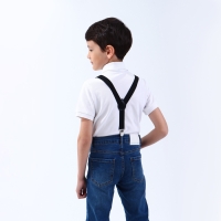 Подтяжки детские &laquo;Выбражулька&raquo;, ширина 2.5 см, цвет чёрный