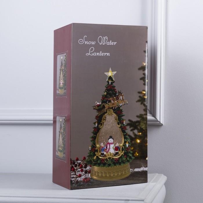 Светодиодная фигура «Ёлка с детьми и снеговиком» 19 × 35 × 11 см, пластик, батарейки ААх3 (не в комплекте), USB, свечение тёплое белое Светодиодная фигура «Ёлка с детьми и снеговиком» 19 × 35 × 11 см, пластик, батарейки ААх3 (не в комплекте), USB, свечение тёплое белое