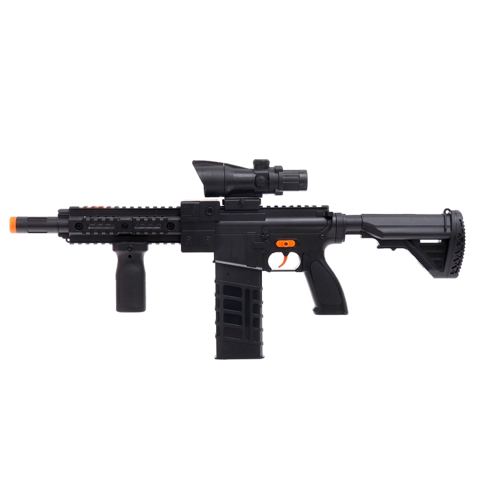 Автомат &laquo;М416&raquo;, стреляет мягкими пулями, работает от аккумулятора