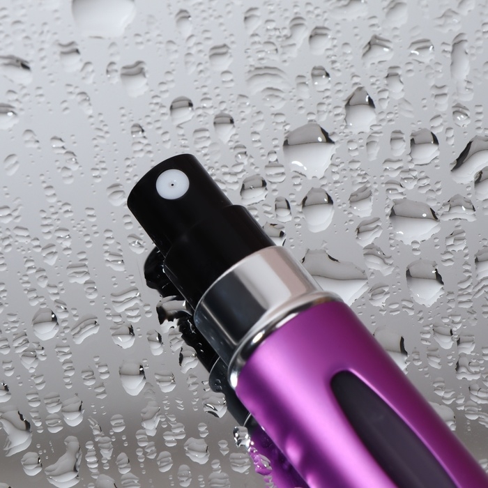 Атомайзер для парфюма, с распылителем, 5 мл, цвет фиолетовый