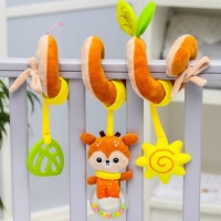 Растяжка - спираль &laquo;Олененок Бемби&raquo;, прорезыватель, пищалка, погремушка, р-р 12-56