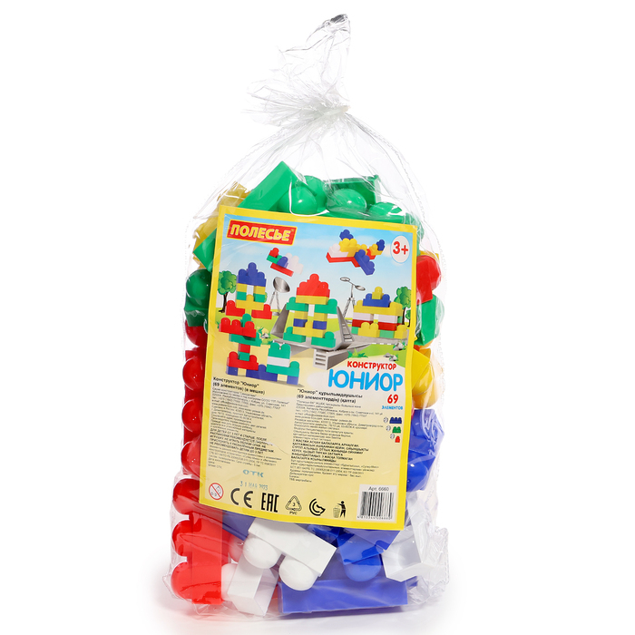 Конструктор «Юниор», 69 деталей Конструктор «Юниор», 69 деталей