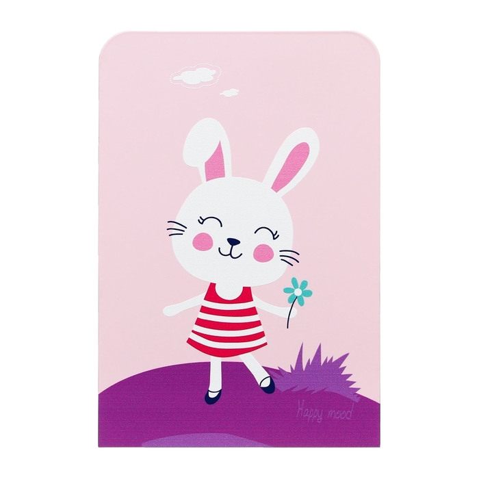 Подставки для книг "Зверушки", 2 штуки, розовые