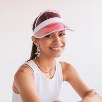 Серьги пластик &laquo;Собачка&raquo; из воздушного шара, цвет розово-голубой