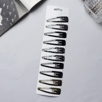 Невидимка для волос "Лира" (набор 10 шт) космос, 6,5 см, чёрно-белый Невидимка для волос "Лира" (набор 10 шт) космос, 6,5 см, чёрно-белый