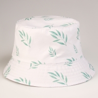 Панама детская для девочки &laquo;Листочки&raquo;, цвет белый, р-р 48-50