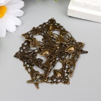 Уголок металл "Узорный" (набор 10 шт.) 4х4 см Уголок металл "Узорный" (набор 10 шт.) 4х4 см