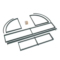 Теплица (каркас) &laquo;Хлебница&raquo;, 2 &times; 0,9 &times; 1,1 м, металл, профиль 20 &times; 20 мм, без поликарбоната