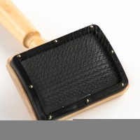 Щётка - пуходёрка деревянная "Премиум", основание 80 х 60 мм