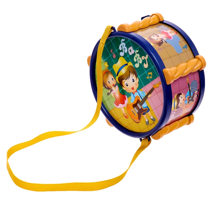 Барабан детский «Малышок», цвета МИКС Барабан детский «Малышок», цвета МИКС