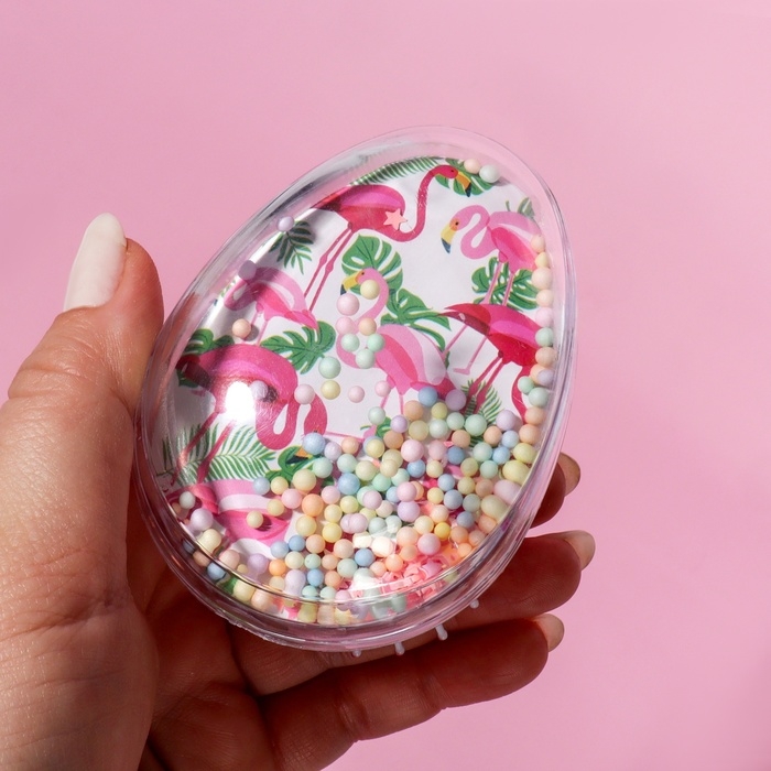 Расчёска - шейкер, 5,5 &times; 9 см, рисунок МИКС