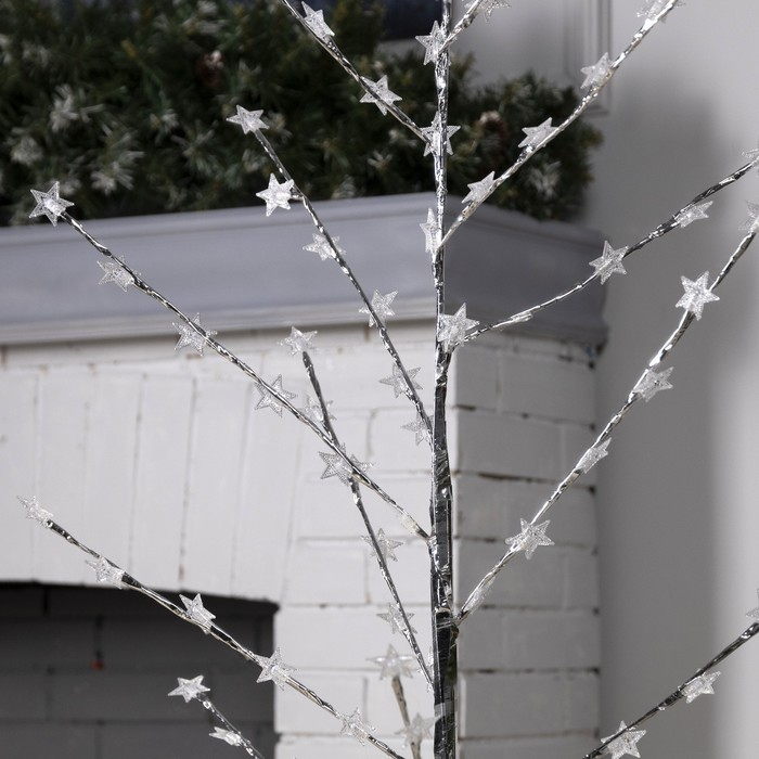 Светодиодный куст &laquo;Звёзды&raquo; 1.5 м, 84 LED, мигание, 220 В, свечение мульти (RG/RB)