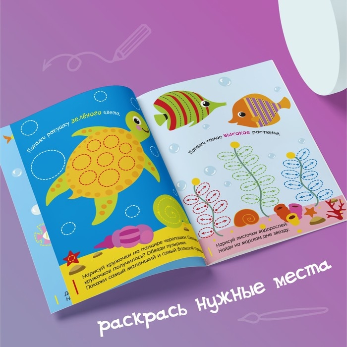 Набор многоразовых книг с маркером &laquo;Напиши и сотри. Развиваем мелкую моторику&raquo;, 2 шт. по 12 стр.