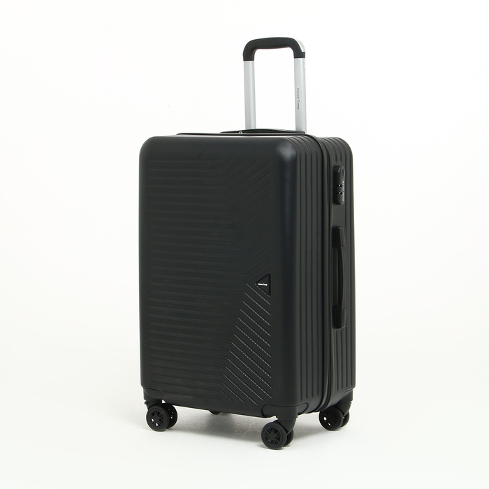 Чемодан средний 78 л (M) Goran Tomp, отдел на молнии, кодовый замок, 4 колеса, цвет чёрный Чемодан средний 78 л (M) Goran Tomp, отдел на молнии, кодовый замок, 4 колеса, цвет чёрный