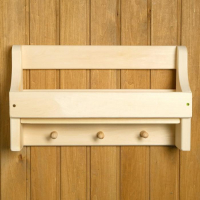 Полка вешалка "Универсальная", 3 крючка, 50&times;30&times;12 см