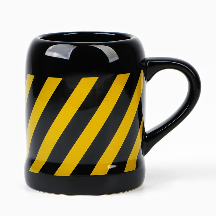 Кружка керамическая пивная &laquo;Крайняя необходимость&raquo;, 600 мл, цвет чёрный