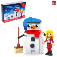 Конструктор новый год &laquo;Праздничный снеговик&raquo;, 74 детали