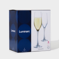 Набор стеклянных бокалов для шампанского &laquo;Селест&raquo;, 160 мл, 6 шт