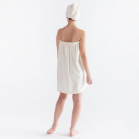 Набор для сауны «Экономь и Я» парео 68х150 см+чалма, цвет молочный, 340 г/м2 Набор для сауны «Экономь и Я» парео 68х150 см+чалма, цвет молочный, 340 г/м2