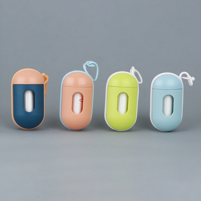 Контейнер с пакетами для уборки за собакой «Лучший друг», цвет тёмно-синий Контейнер с пакетами для уборки за собакой «Лучший друг», цвет тёмно-синий