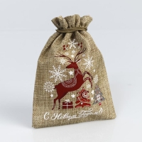 Мешок с термонаклейкой &laquo;Счасливого нового года&raquo;, 13 х 18 см +/- 1.5 см, Новый год