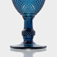 Набор бокалов из стекла Magistro &laquo;Вилеро&raquo;, 280 мл, 6 шт, цвет синий