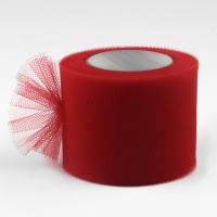 Фатин, 5 см, 11 ± 1 г/кв.м, 23 ± 1 м, цвет красный №13 Фатин, 5 см, 11 ± 1 г/кв.м, 23 ± 1 м, цвет красный №13