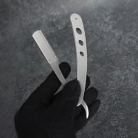 Опасная бритва, шаветт, без лезвия, 13,3 &times; 21 &times; 2,8 см, стальная, цвет серебристый