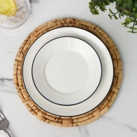 Салфетка сервировочная на стол Доляна &laquo;Песок&raquo;, d=25 см