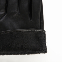 Перчатки женские, без утеплителя, безразмерные, цвет чёрный