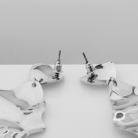 Серьги металл &laquo;Атмосфера&raquo; кувшинка, цвет серебро