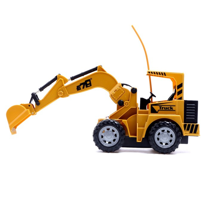 Экскаватор радиоуправляемый &laquo;Строитель&raquo;, подвижный ковш, работает от аккумулятора